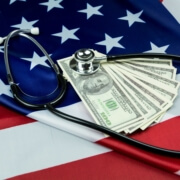 stheth on money and amer flag
