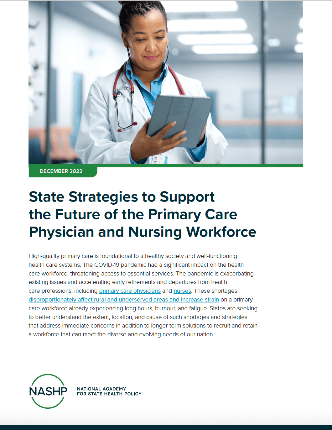 Primary-Care-Physician-Nursing-Workforce_Cover Cover of brief